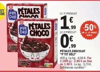 "P'TIT DÉLI" Pétales chocolat 400 g