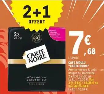Café moulu carte noire 250 g