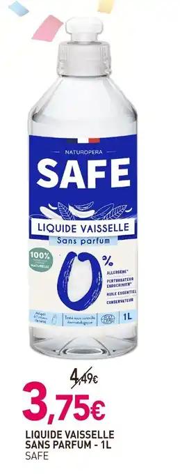 SAFE Liquide vaisselle sans parfum 1 l