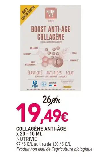 NUTRIVIE Collagène anti-âge x20 10 ml