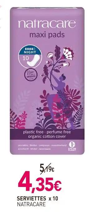 NATRACARE Serviettes x 10