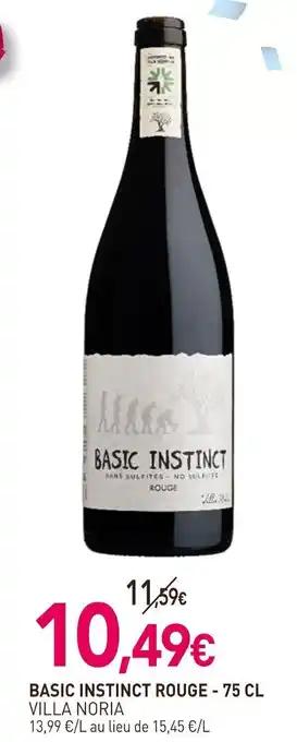 VILLA NORIA Basic instinct rouge 75 cl