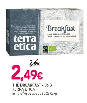 TERRA ETICA Thé breakfast 36 g
