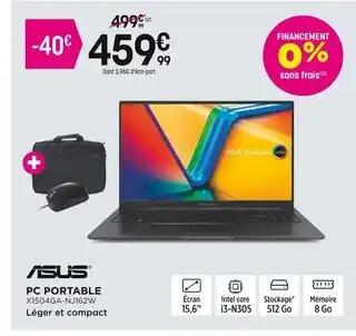 ASUS Pc portable x1504ga-nj162w