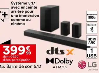 Promotion Exclusives de 27
Barre de son : Découvrez l'Offre incontournable