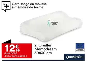 Oreiller MemodreLe 50 x 30 cm
