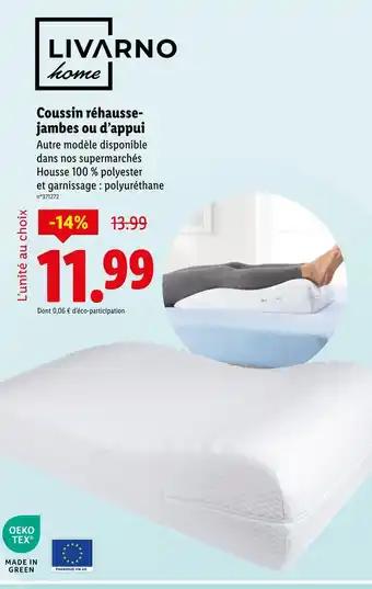 LIVARNO Coussin réhausse-jambes ou d’appui