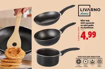 LIVARNO HOME Mini-wok, mini-casserole ou mini-poêle en aluminium
