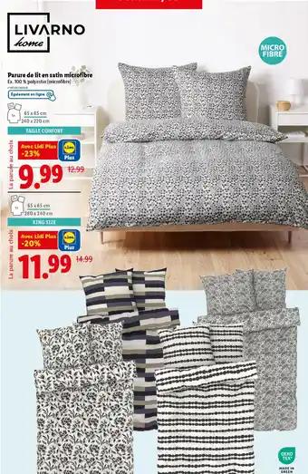 LIVARNO HOME Parure de lit en satin microfibre