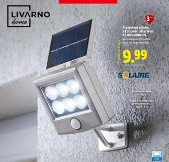 LIVARNO HOME Projecteur solaire à LED avec détecteur de mouvements