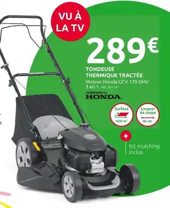 HONDA Tondeuse thermique tractée