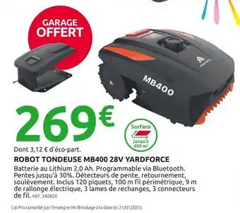Promotion Exclusives de 15
Robot tondeuse : Découvrez l'Offre incontournable