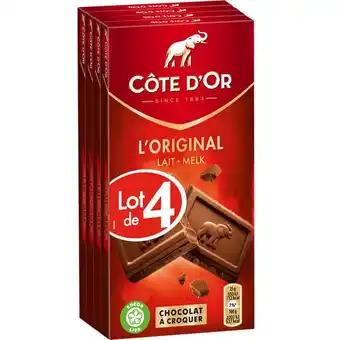 CÔTE D'OR Tablette de chocolat l'original