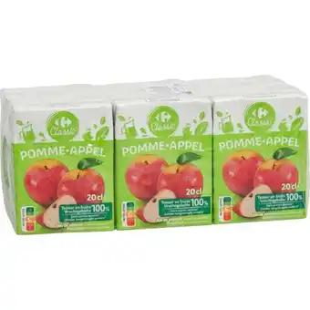 CARREFOUR CLASSIC' Briquette de jus de pomme à base de concentré