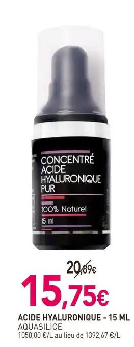 AQUASILICE Acide hyaluronique - 15 ml