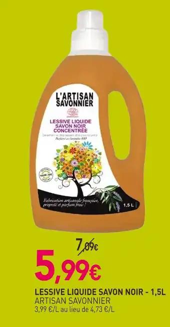 ARTISAN SAVONNIER Lessive liquide savon noir - 1,5L