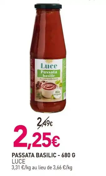 LUCE Passata basilic - 680 g