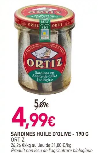 ORTIZ Sardines huile d'olive - 190 g