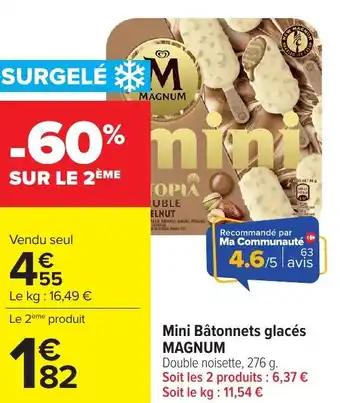MAGNUM Mini Bâtonnets glacés 276 g