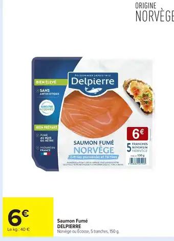 DELPIERRE Saumon Fumé 150 g