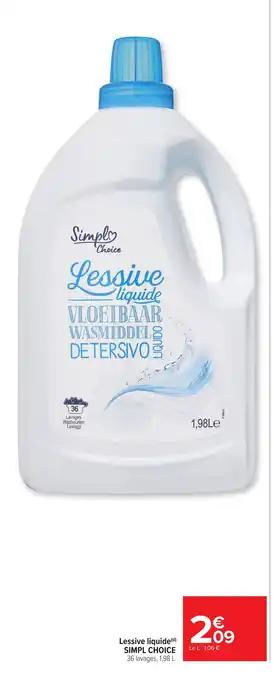 SIMPL CHOICE Lessive liquide