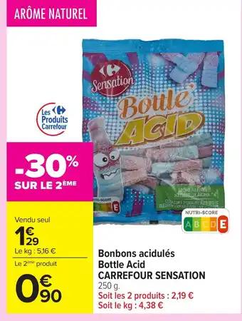 CARREFOUR SENSATION Bonbons acidulés Bottle Acid 250 g