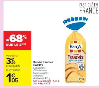 HARRYS Brioche tranchée 485 g