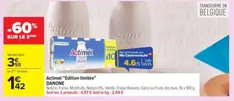 DANONE Actimel Édition limitée 10 x 100 g