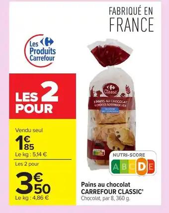 CARREFOUR CLASSIC Pains au chocolat 360 g