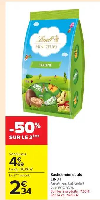 LINDT Sachet mini oeufs 180 g