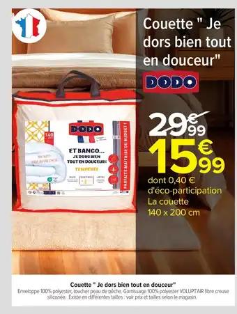 Promotion Exclusives de 9
Dodo : Découvrez l'Offre incontournable