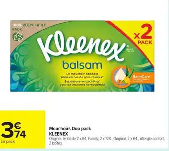 KLEENEX Mouchoirs Duo pack