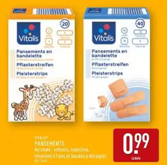 VITALIS Pansements en bandelette