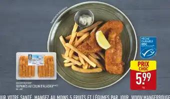 Golden Seafood 10 Panés au Colin d'Alaska