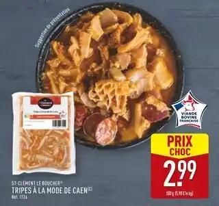 ST-CLÉMENT LE BOUCHER Tripes à la mode de caen