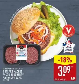 ST-CLÉMENT LE BOUCHER 2 steaks hachés façon bouchère(a)