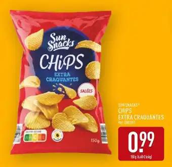 SUN SNACKS Chips extra craquantes salées