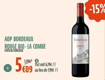 Promotion Exclusives de 29
Aop bordeaux : Découvrez l'Offre incontournable