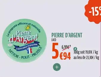 Promotion Exclusives de 1
Pierre d'argent : Découvrez l'Offre incontournable