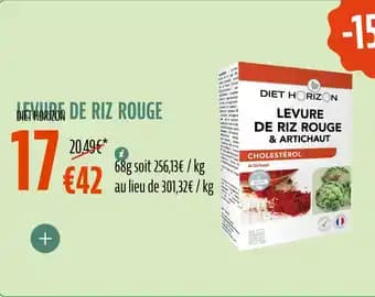 DIET HORIZON Levure de riz rouge 68 g