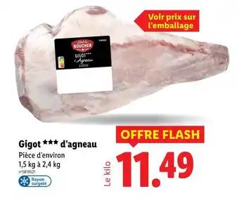 L'étal du Boucher Gigot d'agneau