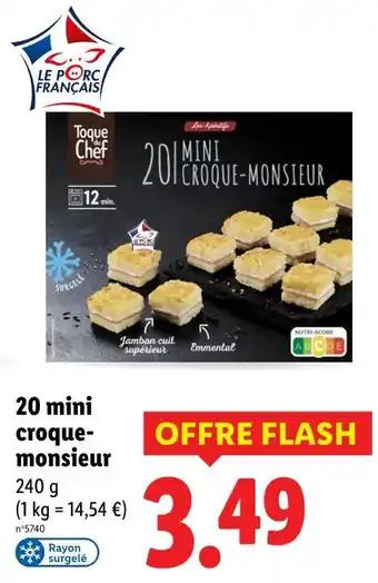 TOQUE DU CHEF 20 mini croque-monsieur