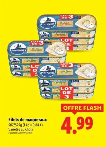 Petit Navire Filets de maquereaux