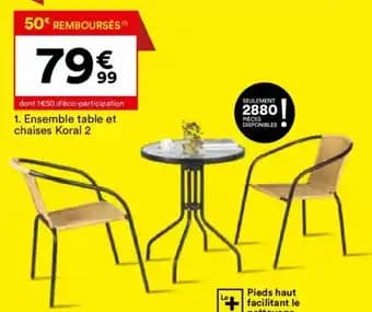 Promotion Exclusives de 4
Table et chaises : Découvrez l'Offre incontournable