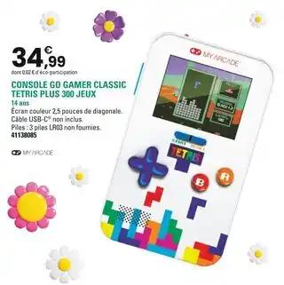 MY ARCADE Console go gamer classic tetris plus 300 jeux