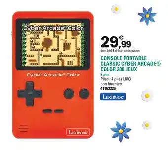 LEXIBOOK Console portable classic cyber arcade color 200 jeux