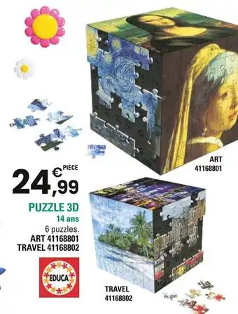 Promotion Exclusives de 8
Puzzle 3d : Découvrez l'Offre incontournable