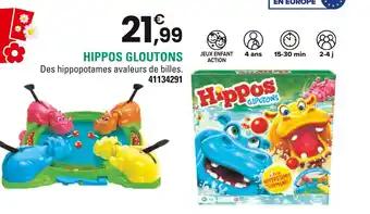 Promotion Exclusives de 1
Hippos gloutons : Découvrez l'Offre incontournable