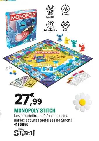Disney Stitch Monopoly Stitch