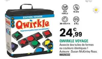 Promotion Exclusives de Qwirkle : Découvrez l'Offre incontournable